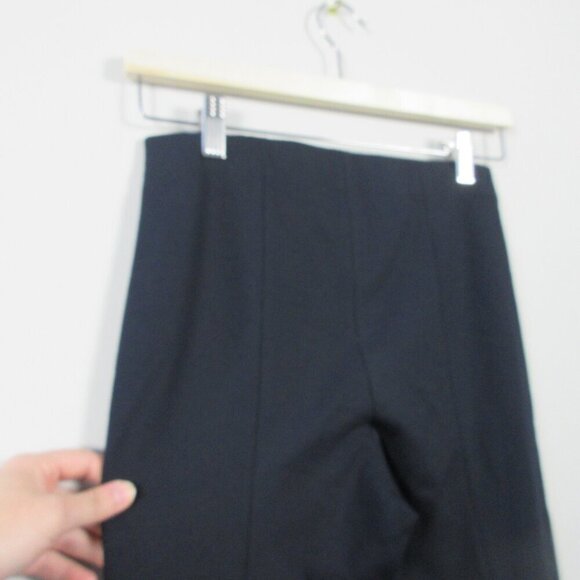 Vince High Rise Slim Fit Pull-On Ponte Pants Women XS Black Viscose Blend 326 - Picture 7 of 12
